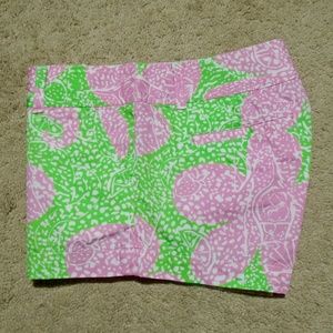 LILLY PULITZER Walsh Limeade Cheat Ya Shorts 0